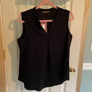 NWT Gaharu Black Sleeveless Blouse - Size M